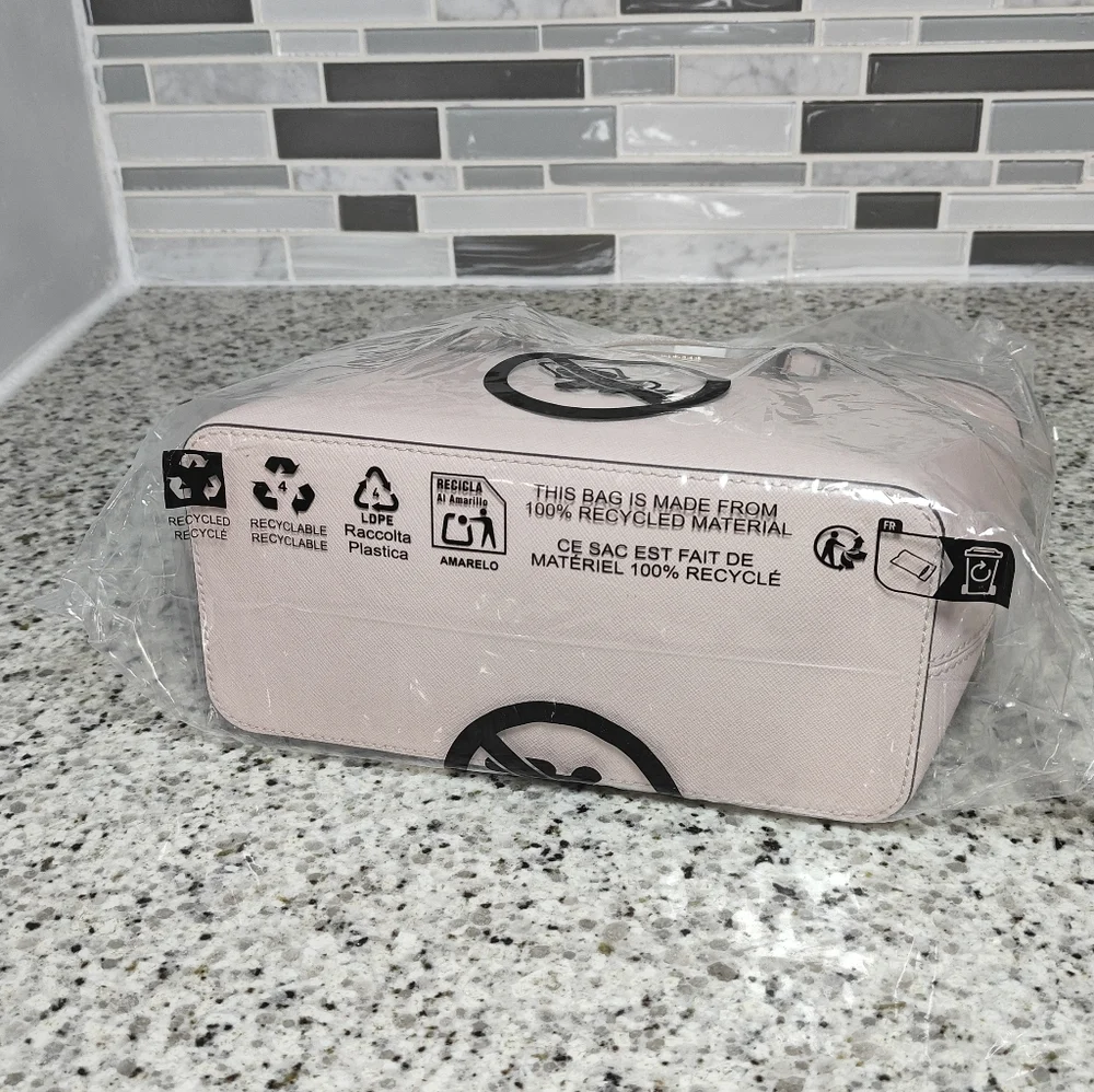 Michael kors Jet Set Travel Extra-Small Saffiano Leather Top-Zip Tote Bag (Powde - Picture 7 of 9